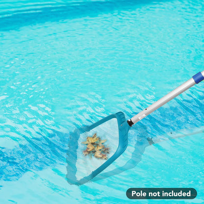 POOLWHALE Professional Pool Skimmer Net - Heavy-Duty Fine Mesh Leaf Cleaning Tool | Fast Debris Removal