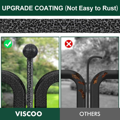 VISCOO Dog Playpen Outdoor, 16 Panels 40" High Metal Dog Fence with Gate, Pet Fence for Large/Small Dogs, Portable Dog Fence for RV Camping, Yard