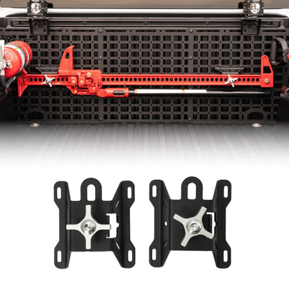 Rago Fabrication Universal Jack Mounts | Great for Molle Panels, Trucks, Trailers, Garages, & More | Designed for Rago, ADD Offroad, & DV8 Offroad Molle Panels | Sold as a Pair | Made in The USA