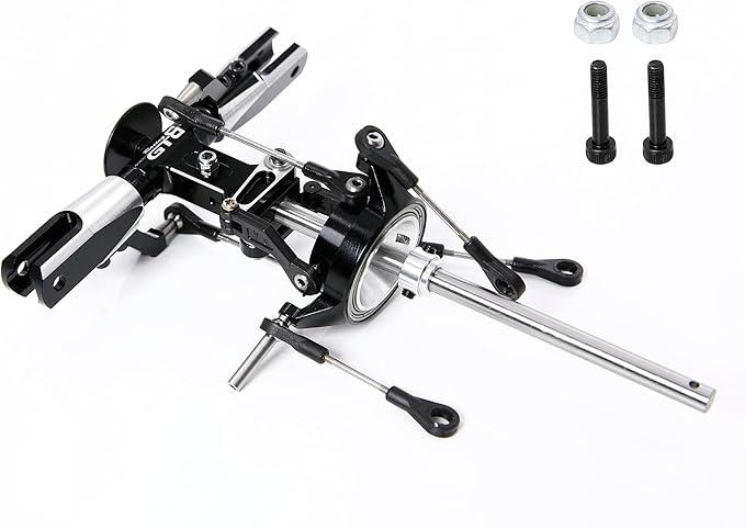 T-rex 450 Flybarless Main Rotor Head Assembly for Align Trex 450 PRO RC Helicopter Part (w/6mm Shaft 450FBL Rotor Head Black)
