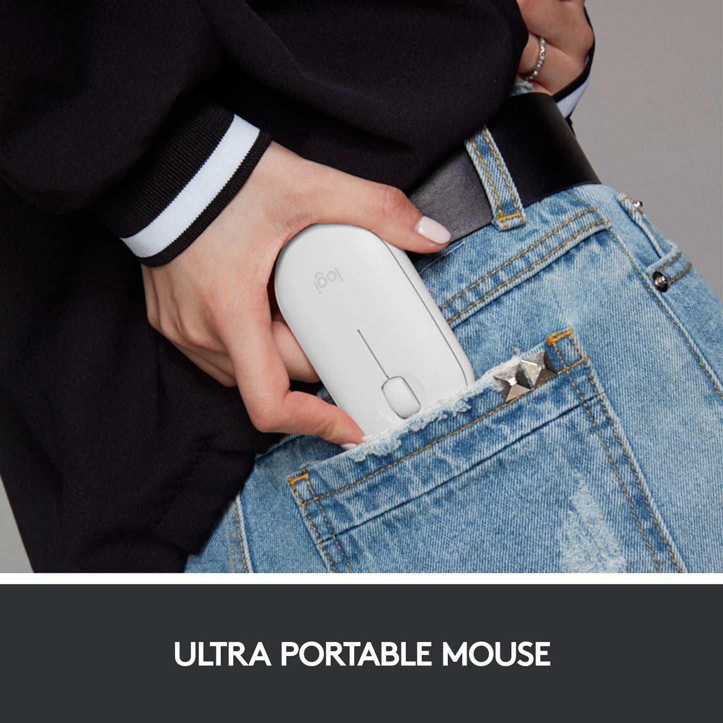 Logitech Slim Wireless Bluetooth Mouse for Mac - White
