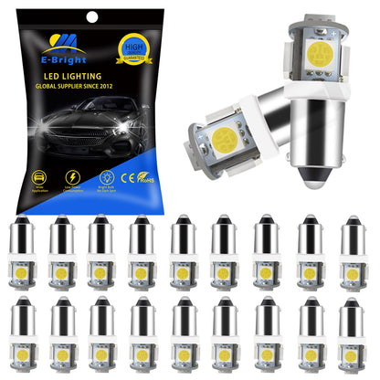 YM E-Bright 20-Pack BA9S 5050 5SMD LED License Plate Light Bulb 24V White