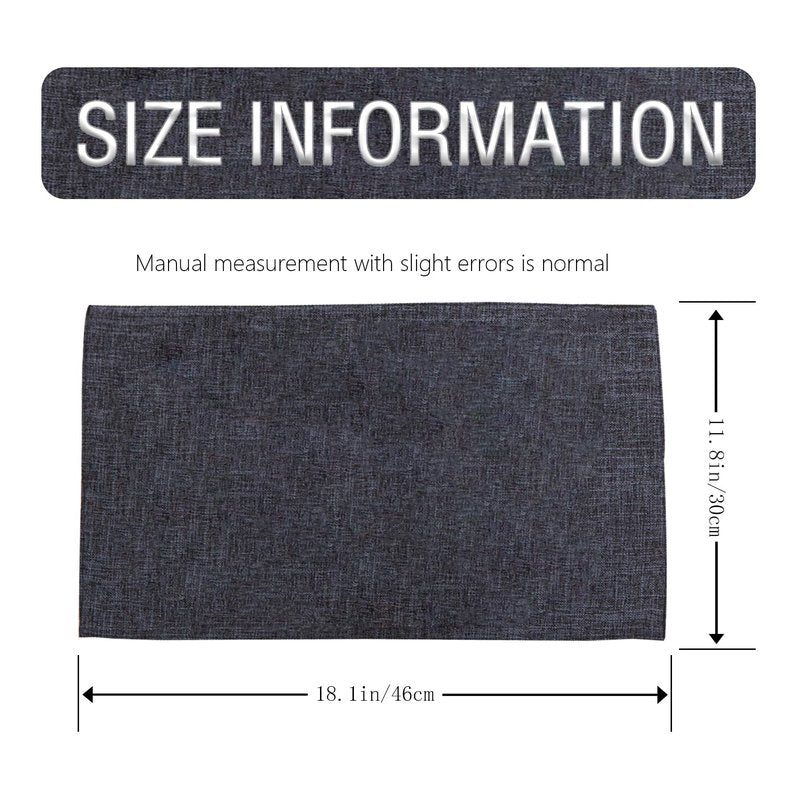 Linen Placemats Set of 4-12“ x 18”-Easy Clean Placemats and Table Mats,Heat-Resistant and Non Slip Dining Placemats,Suitable for Indoor and Outdoor,Durable Rectangular Linen Table Mats(4, Carbon Gray)