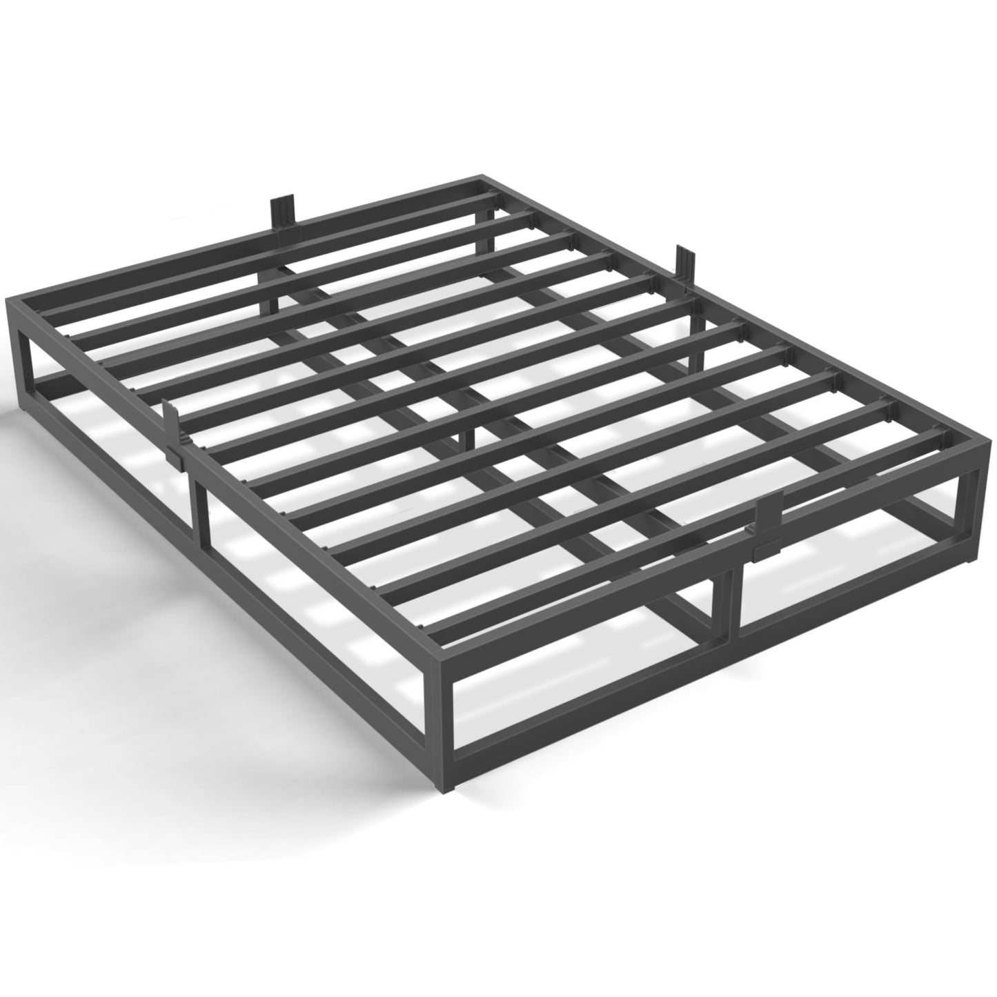 Bilily 10 Inch Full Size Bed Frame with Steel Slat Support,Low Profile Full Metal Platform Bed Frame Support Mattress Foundation,Heavy Duty,No Box Spring Needed,Easy Assembly,Noise Free