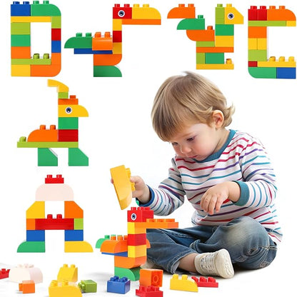 Building Blocks for Kids Toddlers 76 Pieces Large-Size Building Blocks Ideal STEM Toy for 3+ Year Old Kids