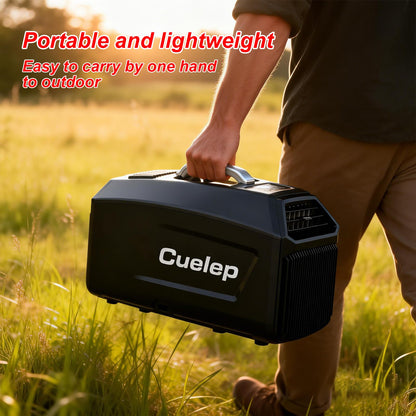 CUELEP Portable Tent Air Conditioner,ONLY 110V AC, 5200 BTUs(1500W) Fast Cooling Consumption Air Conditioners Dehumidifier, Fast Cooling for Camping Tent, RV, Truck, Boat,Van and Fishing