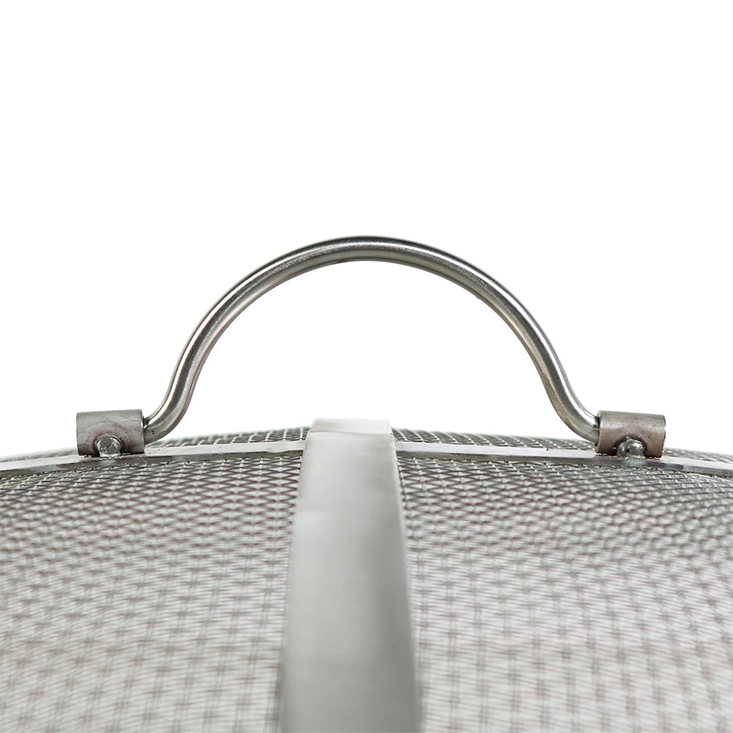 Sunnydaze Round Fire Pit Screen Cover - 30-Inch Stainless Steel Mesh Fire Pit Spark Screen - Spark Lid Top Cover with Handle