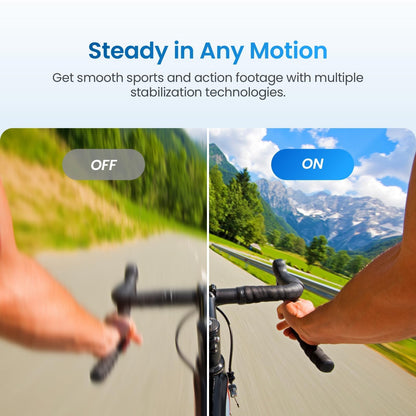 Xtra Edge Action Camera, 1/1.3" Sensor & 4K Cinematic Video, Hyper Stabilization, Waterproof Camera to 52 Ft, 3-Hour Battery, Universal Quick Mount, Vlogging Camera for Adventure Photography