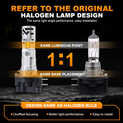 XWQHJW H11B Light Bulbs for Kia/Hyundai, 32000 Lumens, Low Beam/Fog Lights, 2-Pack
