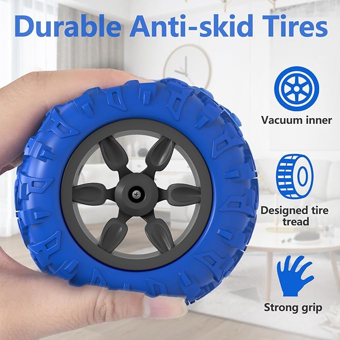 Remote Control Car RC Stunt Cars Double Sided 360° Rolling Rotating Rotation Rechargeable Car Toy for 6 7 8-12 Year Old Boy Kids Birthday Xmas Gift Blue