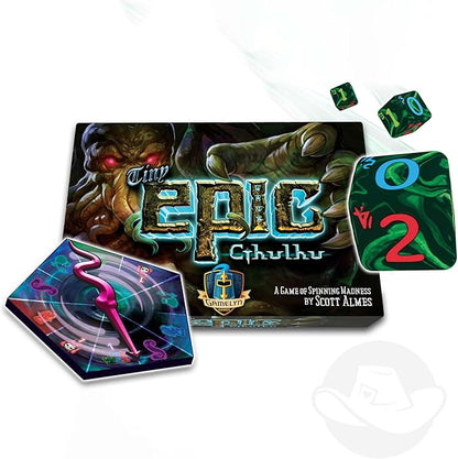 Tiny Epic Cthulhu Deluxe | Cooperative Strategy Board Game | Lovecraftian Horror with Madness Spinner | Adults &amp Teens | 1-4 Players Age 14+