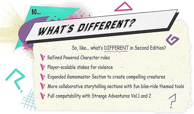 Renegade Game Studios Kids on Bikes TTRPG RPG Book 2nd Edition Collaborative Storytelling Tabletop Game Softcover