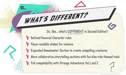 Renegade Game Studios Kids on Bikes TTRPG RPG Book 2nd Edition Collaborative Storytelling Tabletop Game Softcover