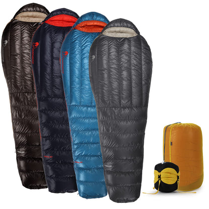 Mountaintop Ultralight Mummy Down Sleeping Bag 650 Fill Power Duck Down Suits for 32 20 Degree F for Camping Hiking Backpacking