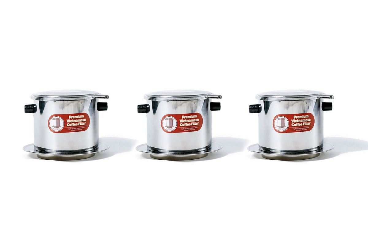 15 Ounce Vietnamese Phin Coffee Filters, Make Restaurant Quality Coffee at Home- 3 Pack