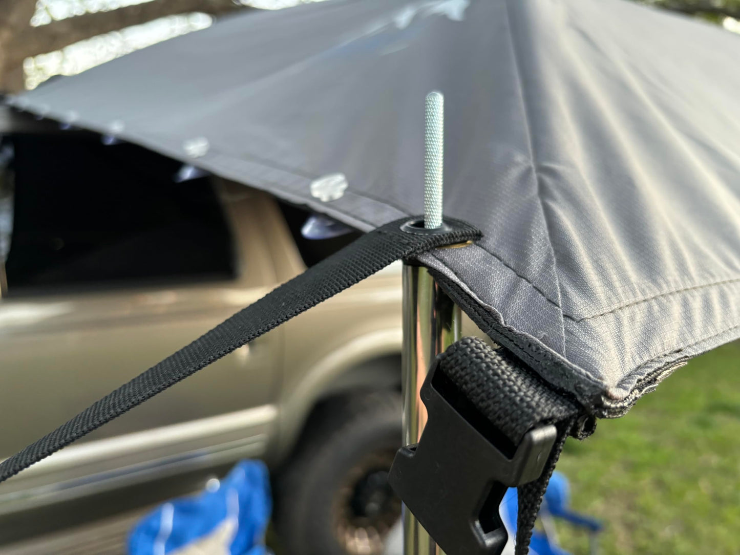 JFTops Overland Trail Topper™ Awning, 200D Polyester Ripstop Fabric, 8' x 7', UPF 50+, Waterproof, 9 lbs