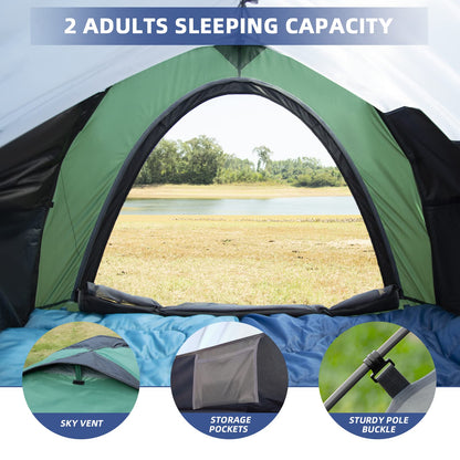 Forceatt Truck Bed Tent, Fits 5’-6.5’ , Waterproof PU2000mm Pickup 6.5 Foot Bed, Easy Setup 2 People Portable Truck Tents for Camping, Hiking, Fishing