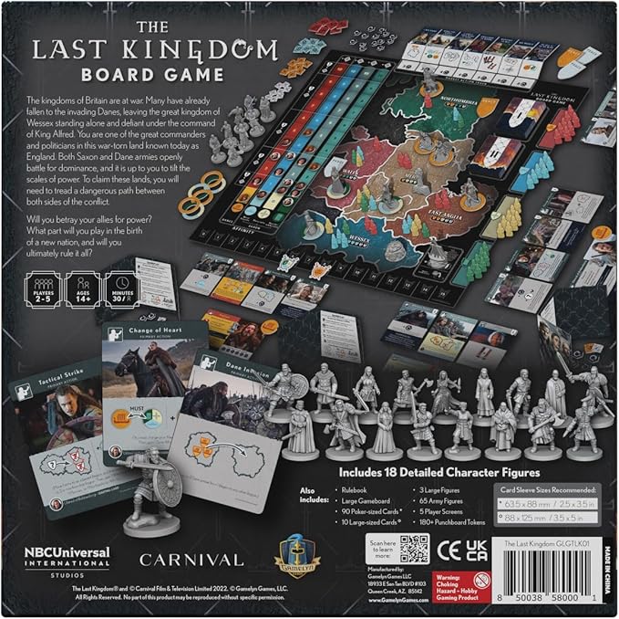 The Last Kingdom: Board Game - Hit Netflix Series Brought to Life | 2-5 Player Strategy Game with Miniatures