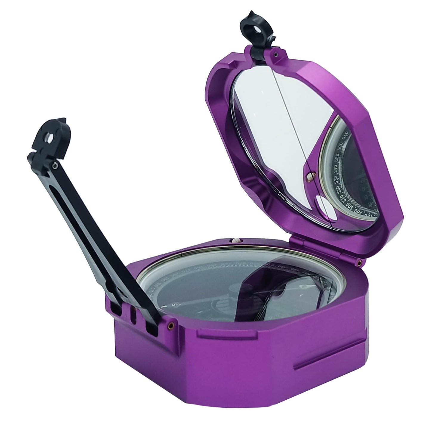 Brunton Standard Transit, Azimuth (0–360°), Purple - Professional Pocket Transit with Clinometer