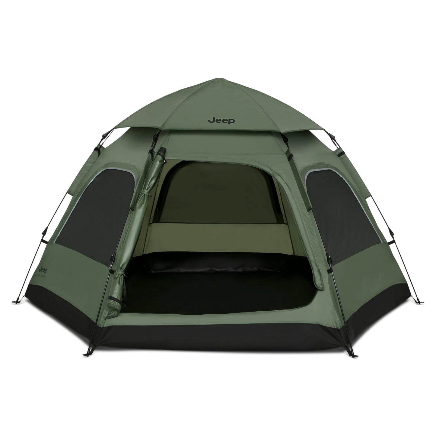 Jeep Compass 4-Person Pop Up Instant Tent by Delta Children with Carry Bag, Stakes and Guy Lines – Waterproof - UPF 50+Protection, Olive Green