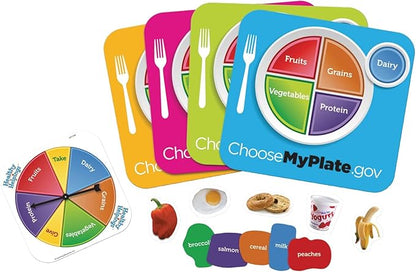 Learning Resources Healthy Helpings A Myplate Game 2-4 Players 56 Piece Set Ages 4+