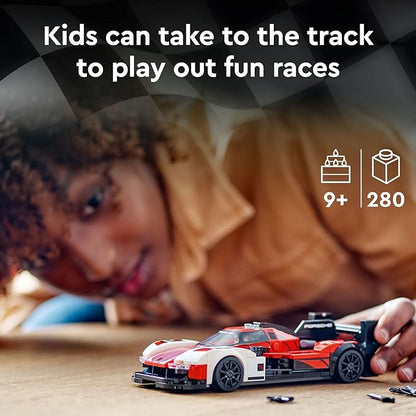 LEGO Speed Champions Porsche 963 76916 Model Car Building Kit Racing Vehicle Toy for Kids 2023 Collectible Set with Driver Minifigure