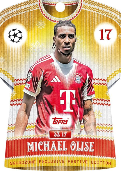 Topps UCC Match Attax 2025/26 - Advent Calendar - 121 Match Attax cards including 96 all-new festive parallels 24 new-look Festive Squadzone cards and 1 guaranteed Infinity card!