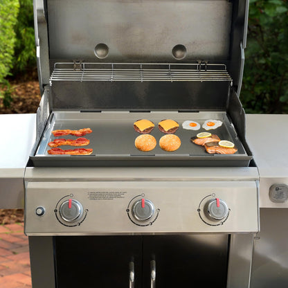 Stanbroil Stainless Steel Flat Top Griddle, Full-Size Griddle Insert for Weber Genesis II and Genesis II LX 300 Series Gas Grill