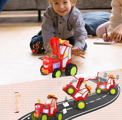 GoolRC Crazy Jumping Car Toys RC Stunt Car with Music Lights Rechargeable Radio Controlled Rocking Cars Toy Christmas Birthday Gift for Teen (Red)