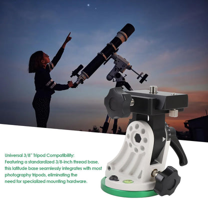 Latitude Adjustment Seat, Flexible 90° Adjustment Equatorial Wedge Instrument Latitude Base, Telescope Mount for Astronomy Telescope Accessory