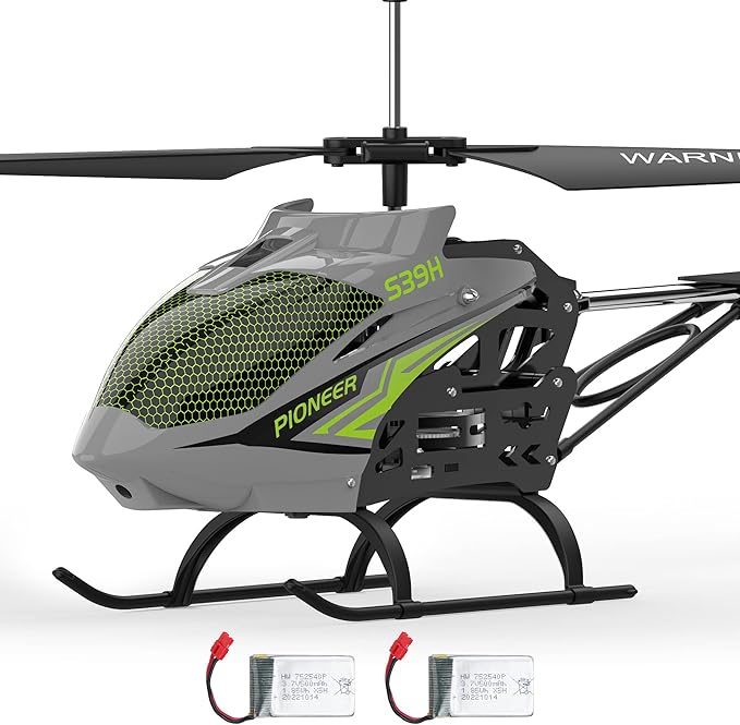 Cheerwing Remote Control HelicopterSYMA S39H RC Helicopter with Altitude Hold and High &amp Low Speed Mode2 BatteriesBig Size Aircraft for Adults Kids(Green)