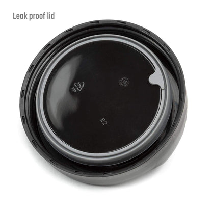 Goodful Stainless Steel Food Jar, Vacuum Sealed | Double Wall | Carry Handle Lid | Gray | 16 Ounces, Pack of 6