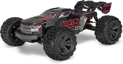 ARRMA 1:8 Kraton 6S EXB Ready to Run Clipless Body Basher Monster Truck RC Remote Controlled Powerful and Stable with Brushless Motor Battery and Charger Not Included Black ARA8708V6T1