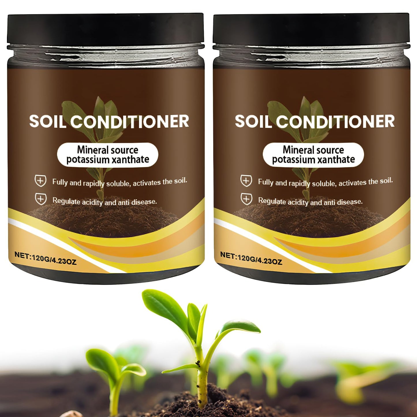 Skiennix Organic Soil Activators - Boost Plant Health & Root Growth | 120G (2 Pack)