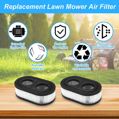 593260 Air Filter - Premium Lawn Mower Replacement Cartridge for 4247, 5432, 550E Series (2 Pcs)