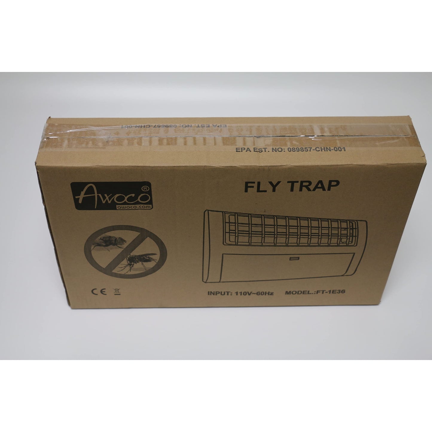 Awoco LED 13W 100V-240V Wall Mount Sticky Fly Trap Lamp for Capturing Flies, Mosquitoes, Moths and Flying Insects (Fly Trap + 6 Glue Boards)