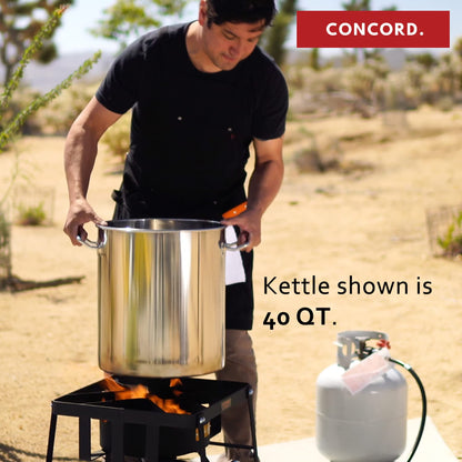 Concord Cookware Stainless Steel Stock Pot Kettle, 100-Quart