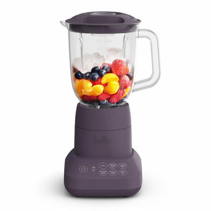 bella 10 Speed Countertop Blender, Juicer & Smoothie Maker, Fits-anywhere™ Kitchenware, Slim Flip & Store Design, Dishwasher Safe 48oz Capacity Pitcher & Lid, Stainless Steel Blade, 450 Watt, Oatmilk