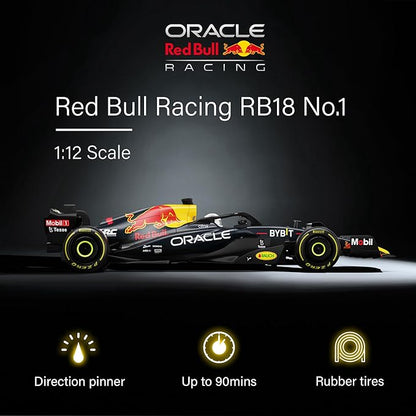 Voltz Toys Authentic Licensed 1:12 F1 RedBull Rb18 Remote Control Car - F1 Collection RC car Series for Kids and Adults - 2.4GHz RC Car for Gift (1:12 RedBull Rb18(NO.1))