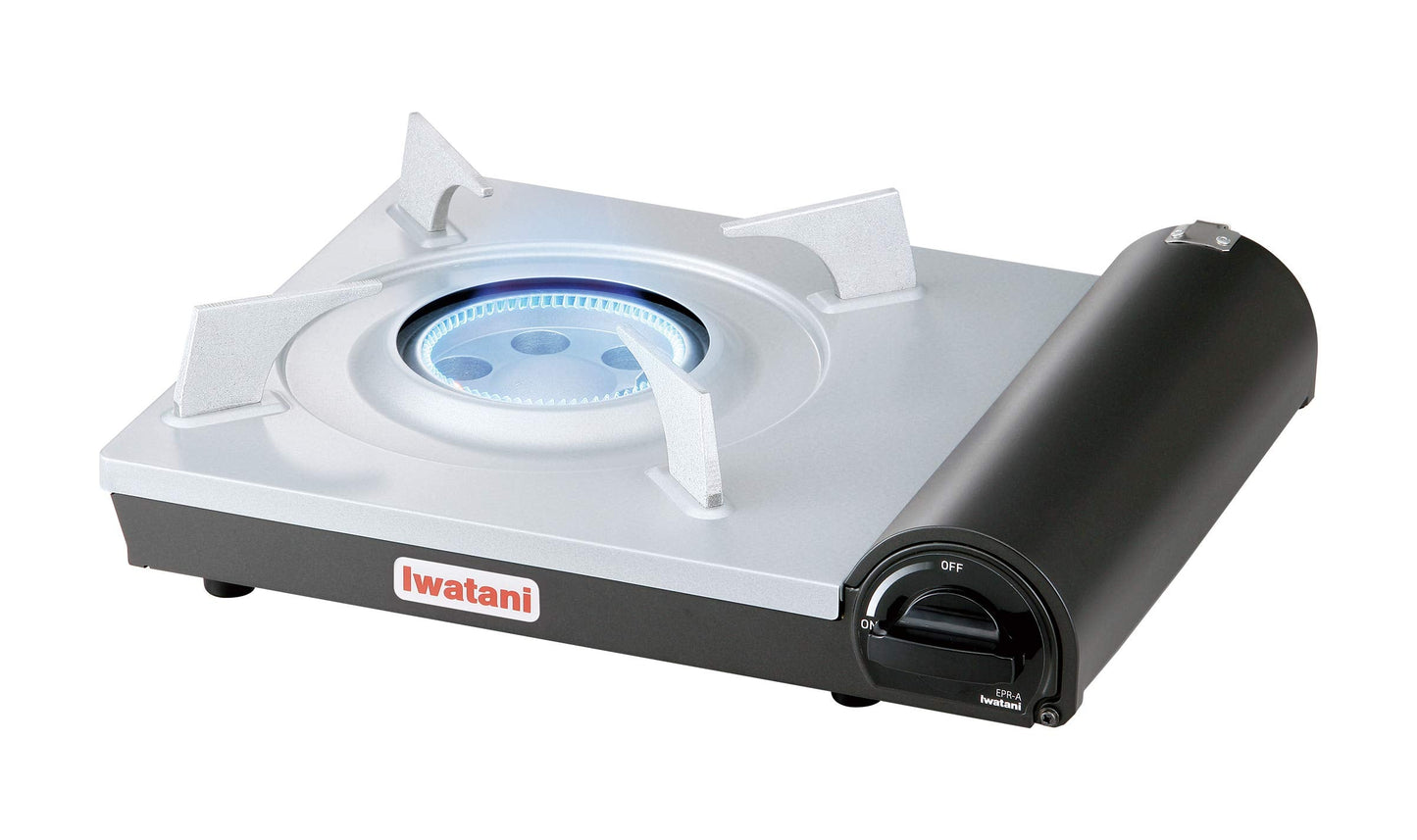Iwatani America EPR Cassette Feu-EcoPremium Portable Butane Stove Cooktop, Black