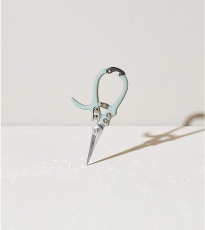 Modern Sprout Pruning Shears - Lightweight Herb Snipping Scissors with Easy Lock & Carbon Steel Blade (Green)