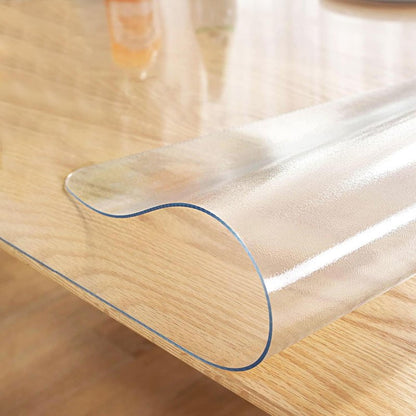 LovePads Frosted Desk Mat 16 x 48 Inch, 1.5mm Thick Frosted Table Protector, Waterproof Plastic Table Cover Protector, PVC Desk Protector Mat, Vinyl Desk Cover for Desktop, Coffee & Dining Table
