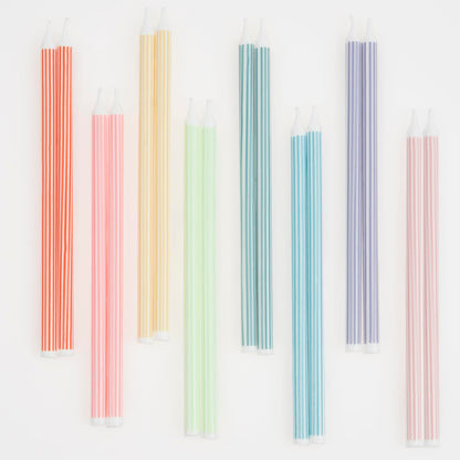 Meri Meri Happy Birthday Candles for Cake (Pack of 16), 2 Sizes of Birthday Cake Candles, Unscented, Meri Meri Candles