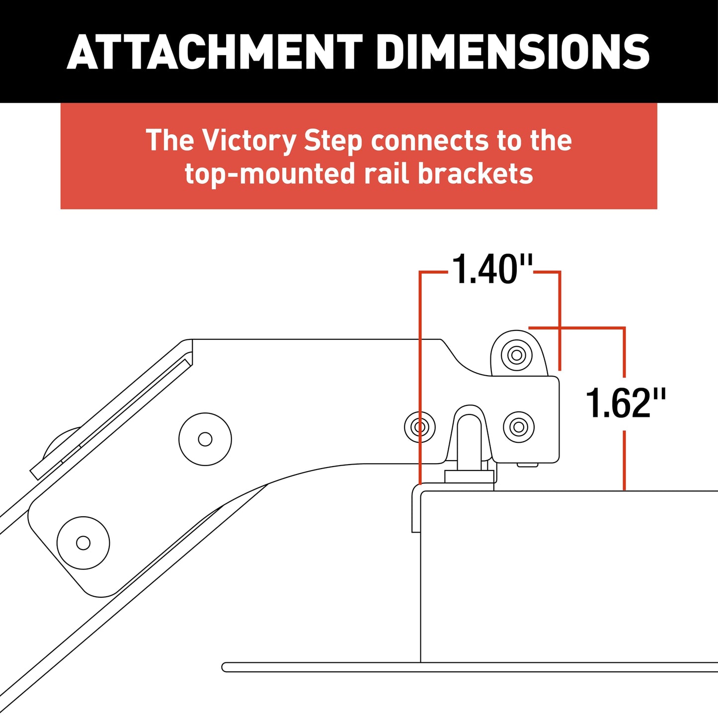 Lippert Victory Step Triple RV Steps for Toy Hauler Patio Systems with Entry Assist Handrail, 300-lb. Weight Capacity, 8" Rise, Anti-Slip Treads, Adjustable Legs/Step Pitch, Easy Storage - 2023024500