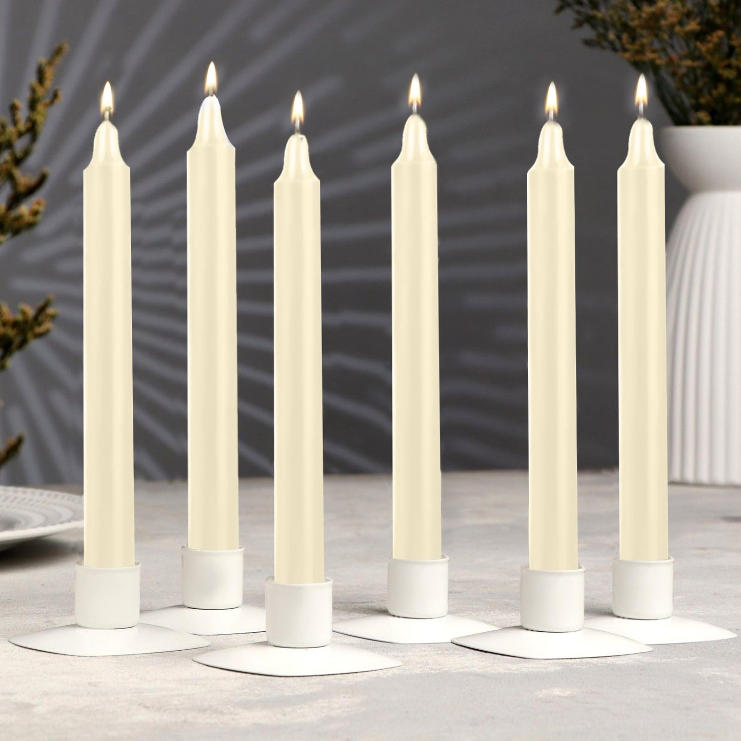 24 Pack Spell Chime Candles – Premium Mini Unscented Taper Candles for Rituals, Prayer, Meditation, Altar, Spells – 4" Tall – Ideal for Witches & Spiritual Practices (Ivory)
