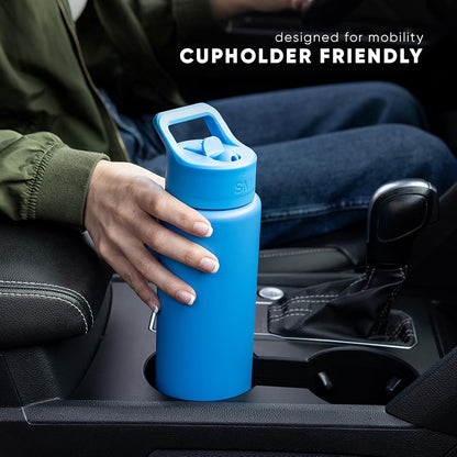 Simple Modern Kids Water Bottle - Vacuum Insulated Stainless Steel Flask | 18oz Lavender Mist, BPA-Free