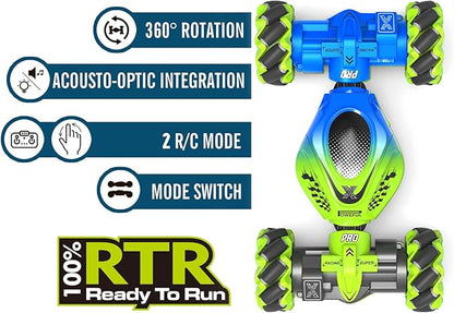 Gesture RC Car 2.4GHz 4WD Gesture Sensing RC Stunt Car Toys for 6-12 Years Old Boys Girls Hand Controlled Remote Drift Twist Offroad 360° Rotation with Lights Music for Birthday Gifts