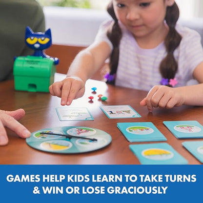 Educational Insights Pete the Cat Groovy Friendship Game - Preschool Board Games for Kids 4-6 Social Emotional Learning Games for Kids Skill-Building Toddler Matching Game Family Fun with Toddlers