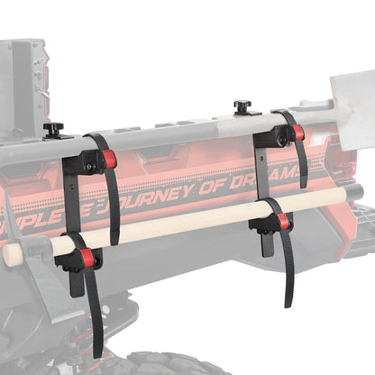 KEMIMOTO Tool Holder Bed Shovel Holder UTV Chainsaw Mount Tool Carrier for Axe Farm Tool Mount Chainsaw Holder Rack Compatible with Polaris Ranger 570 1000 XP Crew General 1000