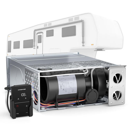 KINGRVER RV Furnace 35,000 BTU– High-Efficiency Camper Furnace with Thermostat for Camper, Motorhome & Travel Trailer